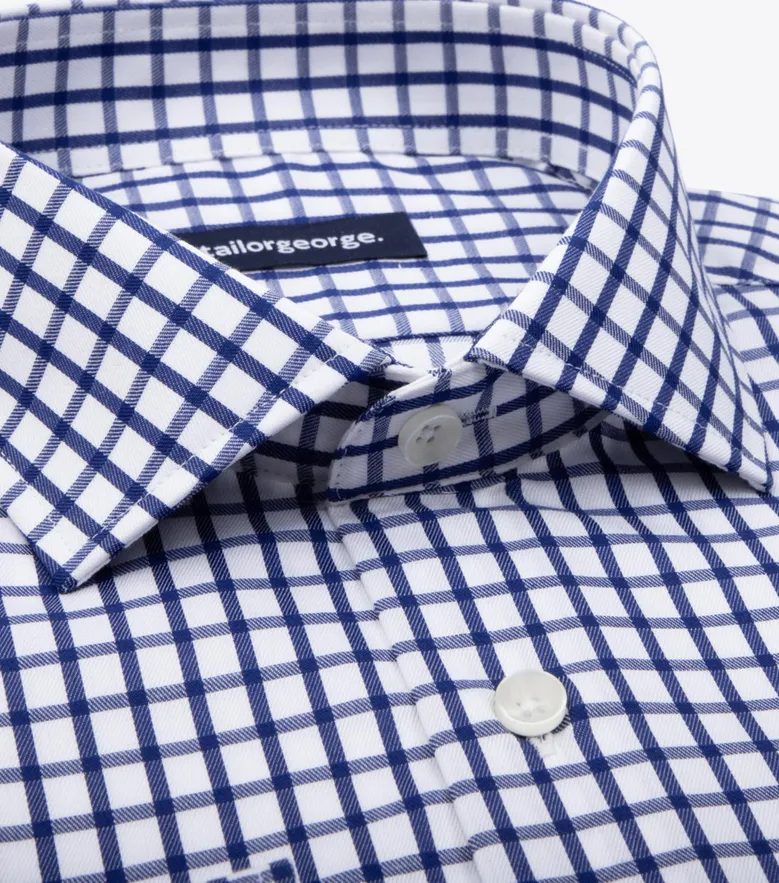 Camicia bianca in popeline facile da stirare