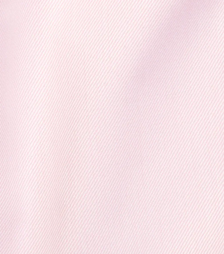 Chemise en popeline unie rose pâle facile à repasser