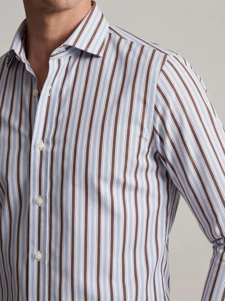 Camicia bianca in popeline facile da stirare