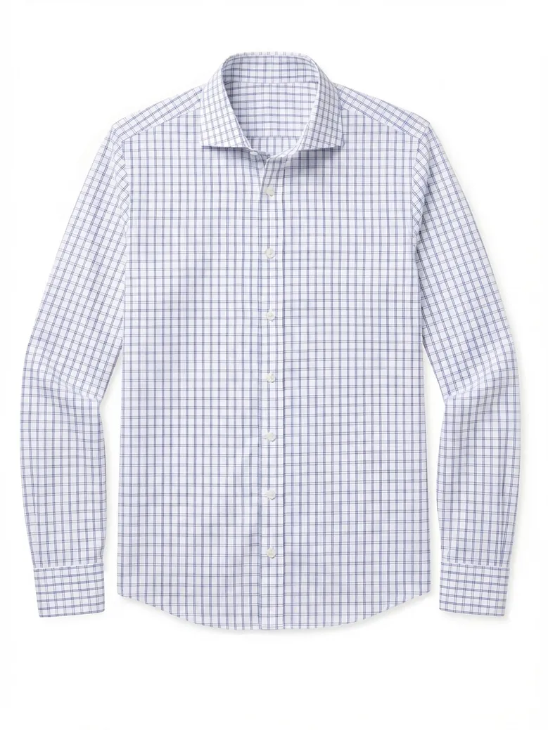 Camicia bianca in popeline facile da stirare