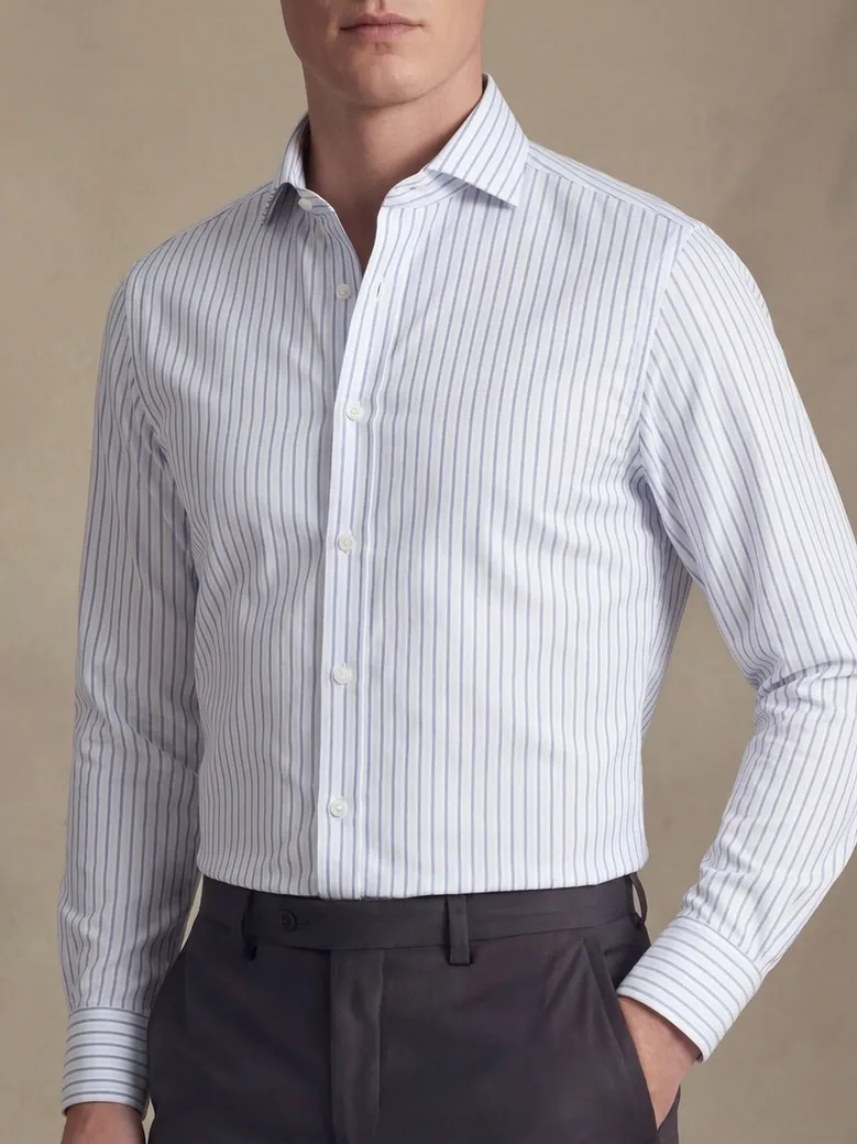Camicia bianca in popeline facile da stirare