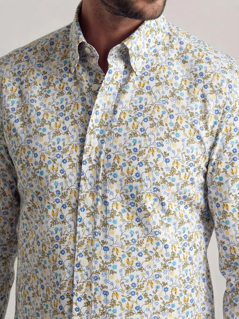 Camicia bianca in popeline facile da stirare