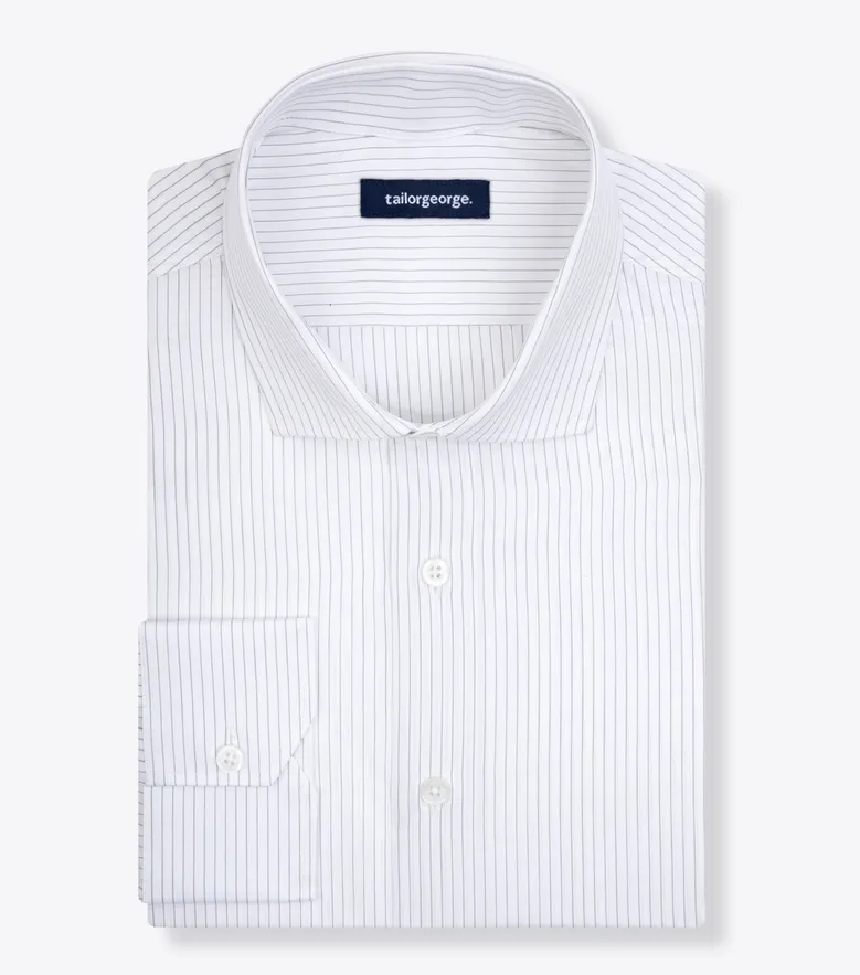 Camicia bianca in popeline facile da stirare