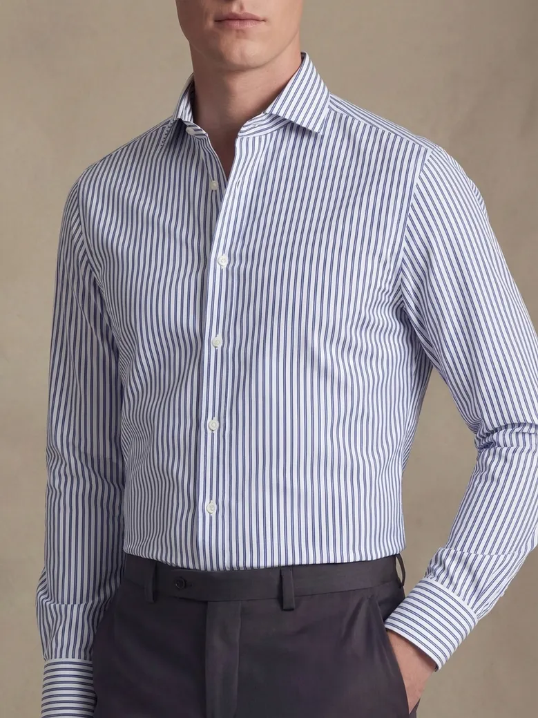 Camicia bianca in popeline facile da stirare