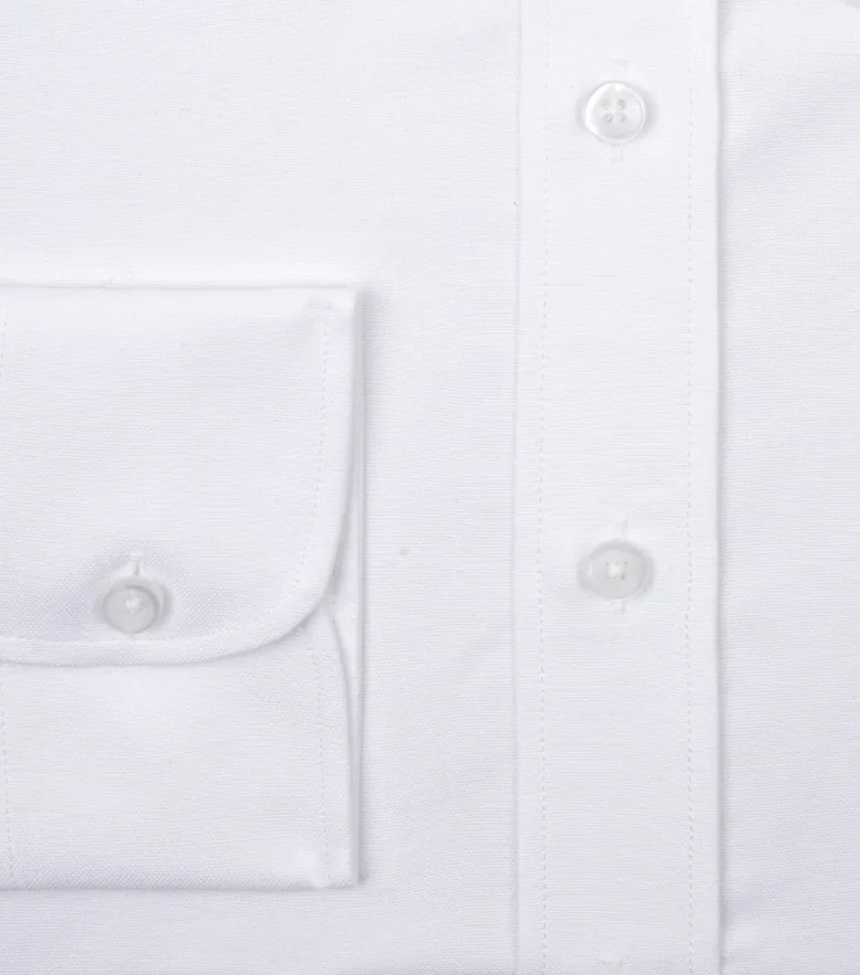 Chemise en Oxford sport blanc uni