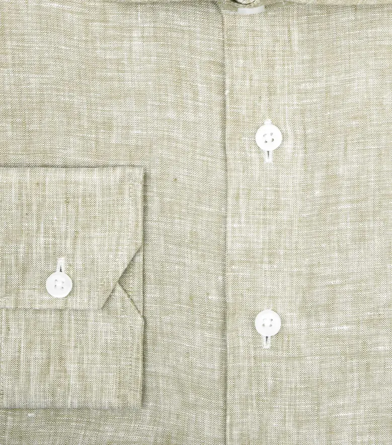 Chemise en Lin uni beige